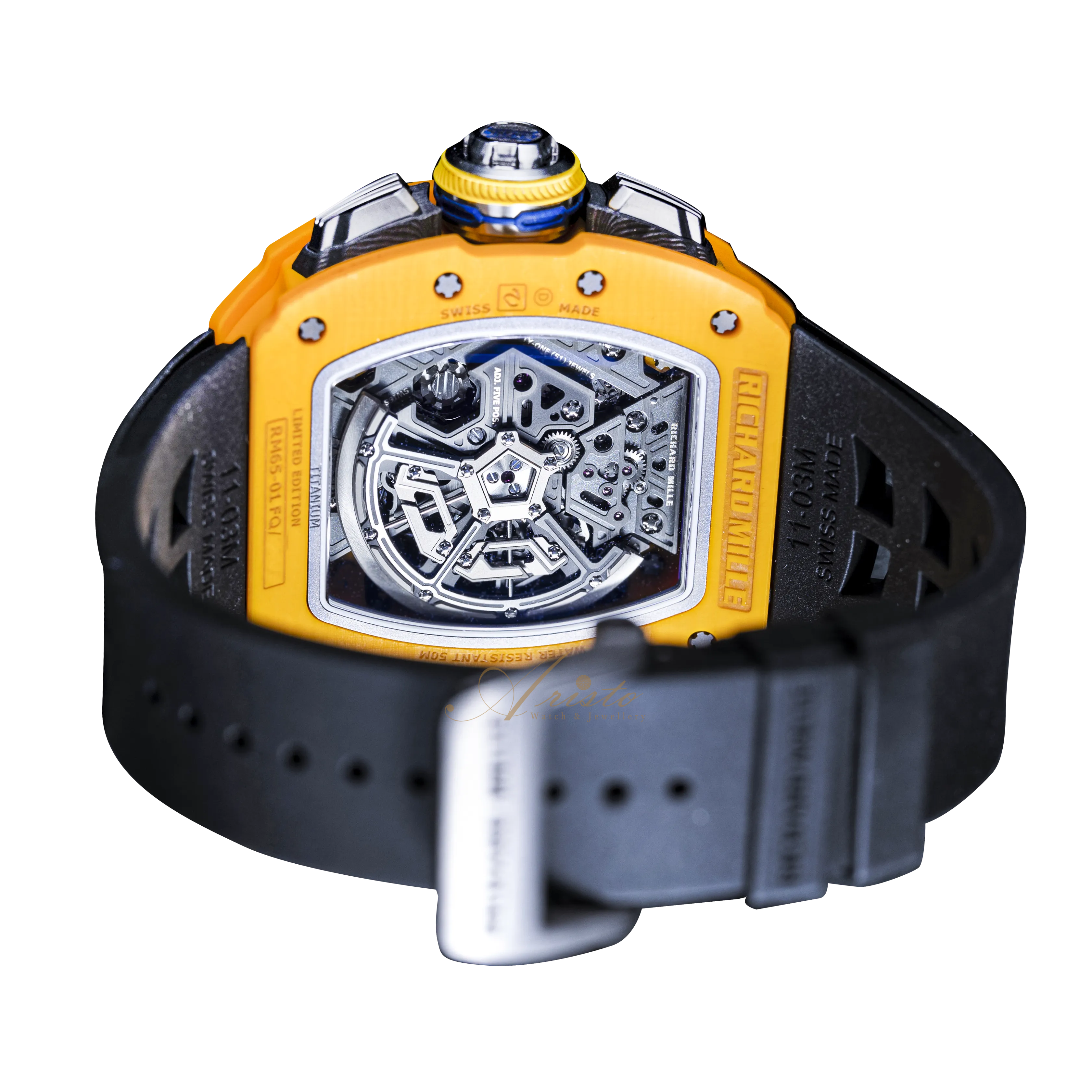 RICHARD MILLE イエロー ラバーベルト　国内正規品 RICHARD MILLE リシャールミル 純正 ラバーベルト バンド